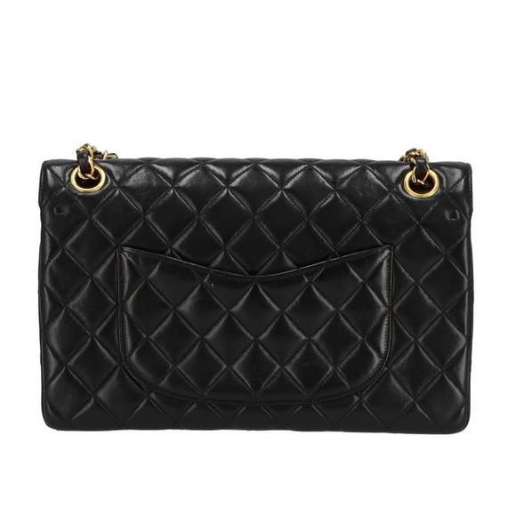 Chanel Chain Shoulder Bag W Flap Black - Picture 1 of 11